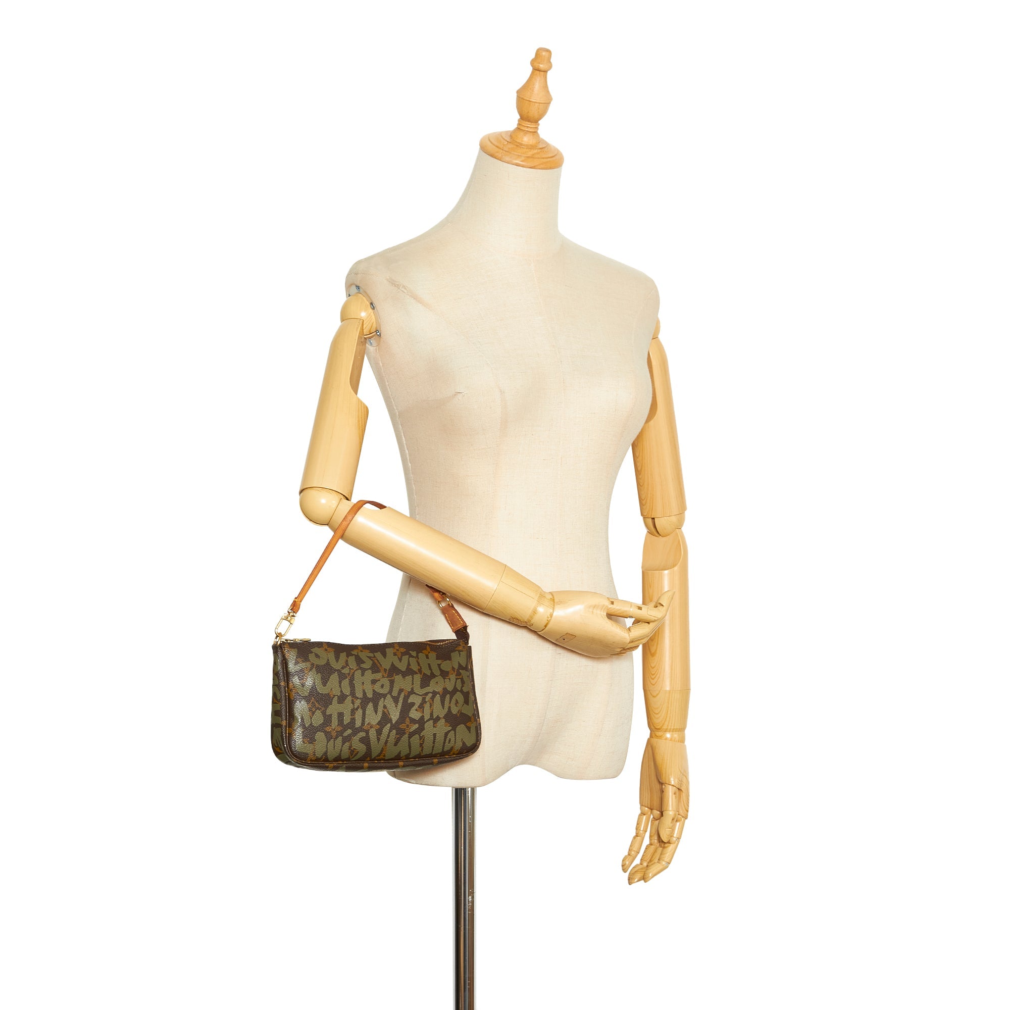 Louis Vuitton x Stephen Sprouse Pochette Accessoires Green Graffiti Monogram Canvas