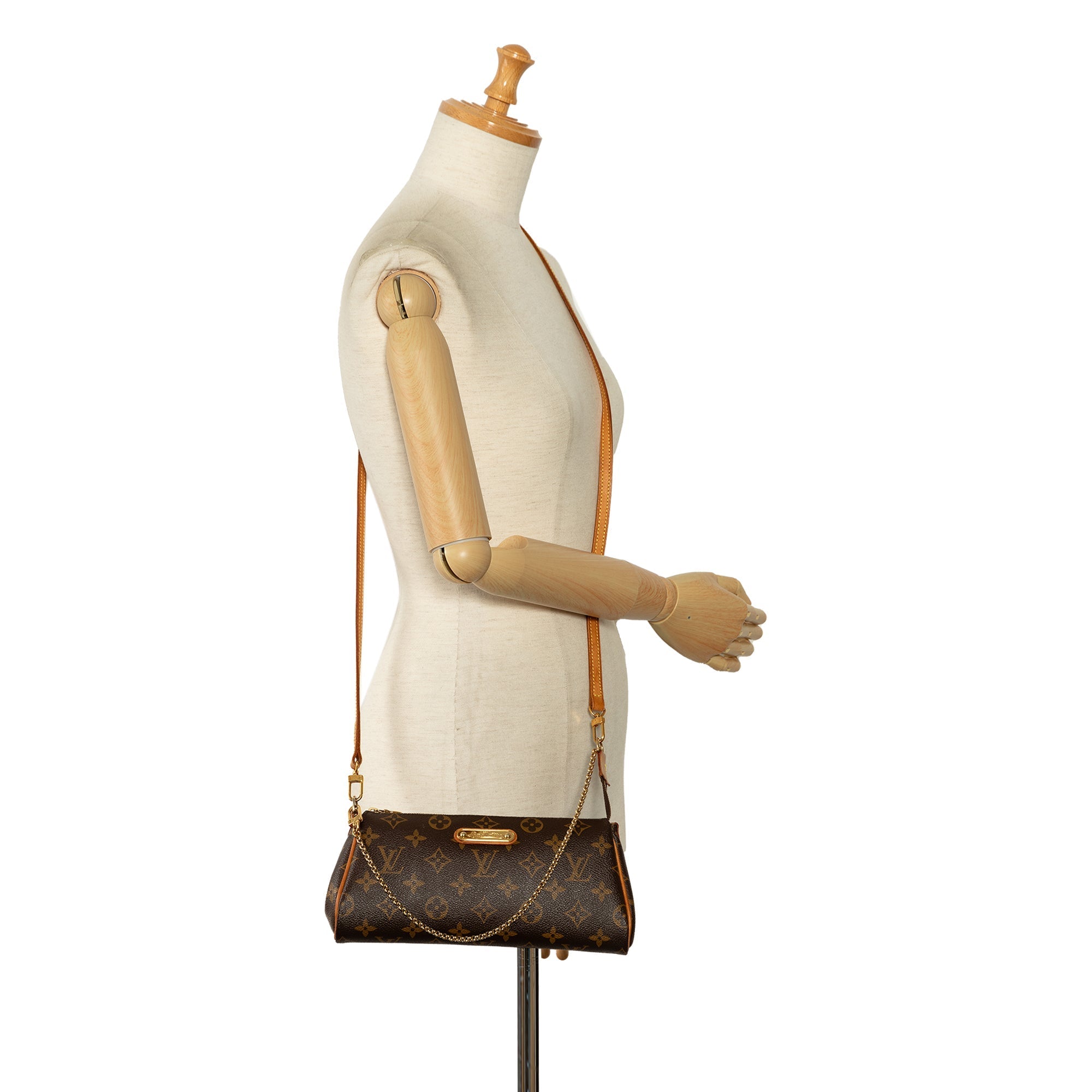 Brown Louis Vuitton Monogram Eva Satchel
