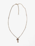 Gucci GG Key Pendant with Crystals Gold / White Base Metal