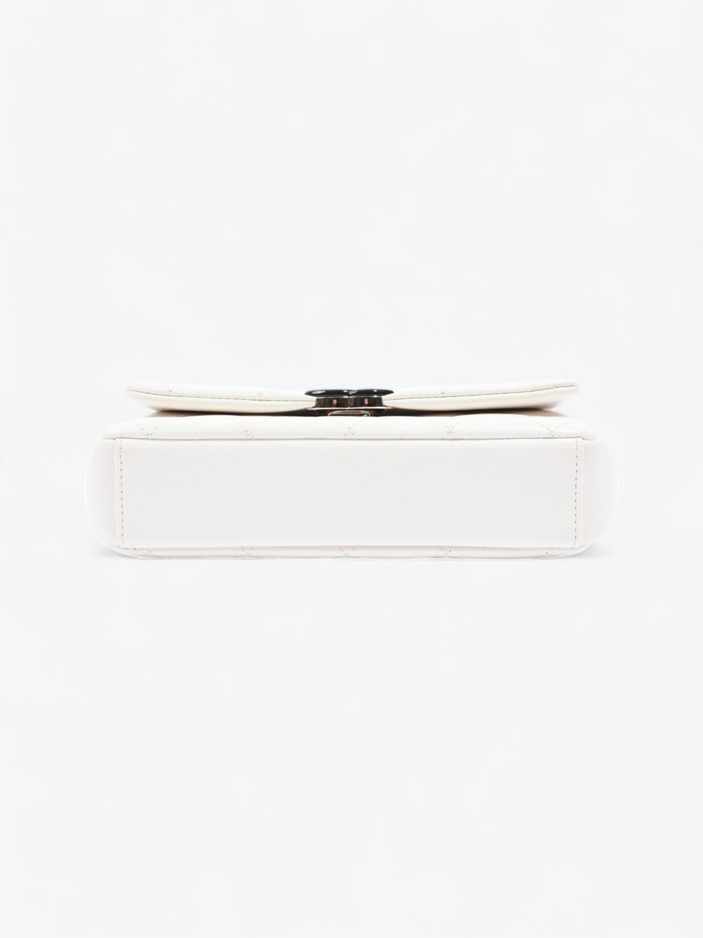 Chanel My Everything Flap White / Black Caviar Leather Small