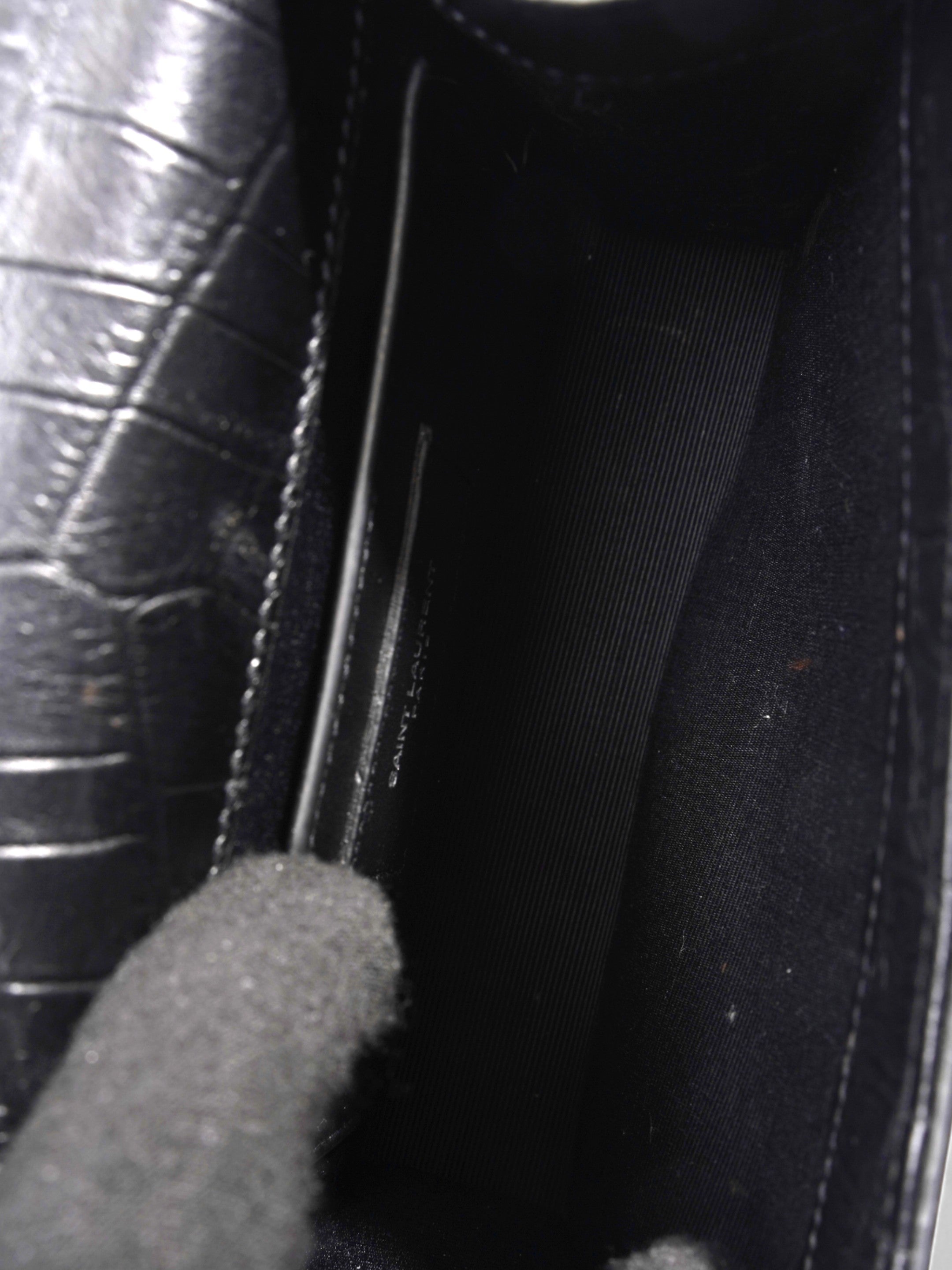 Saint Laurent Kate Tassel Bag Black Calfskin Leather Small