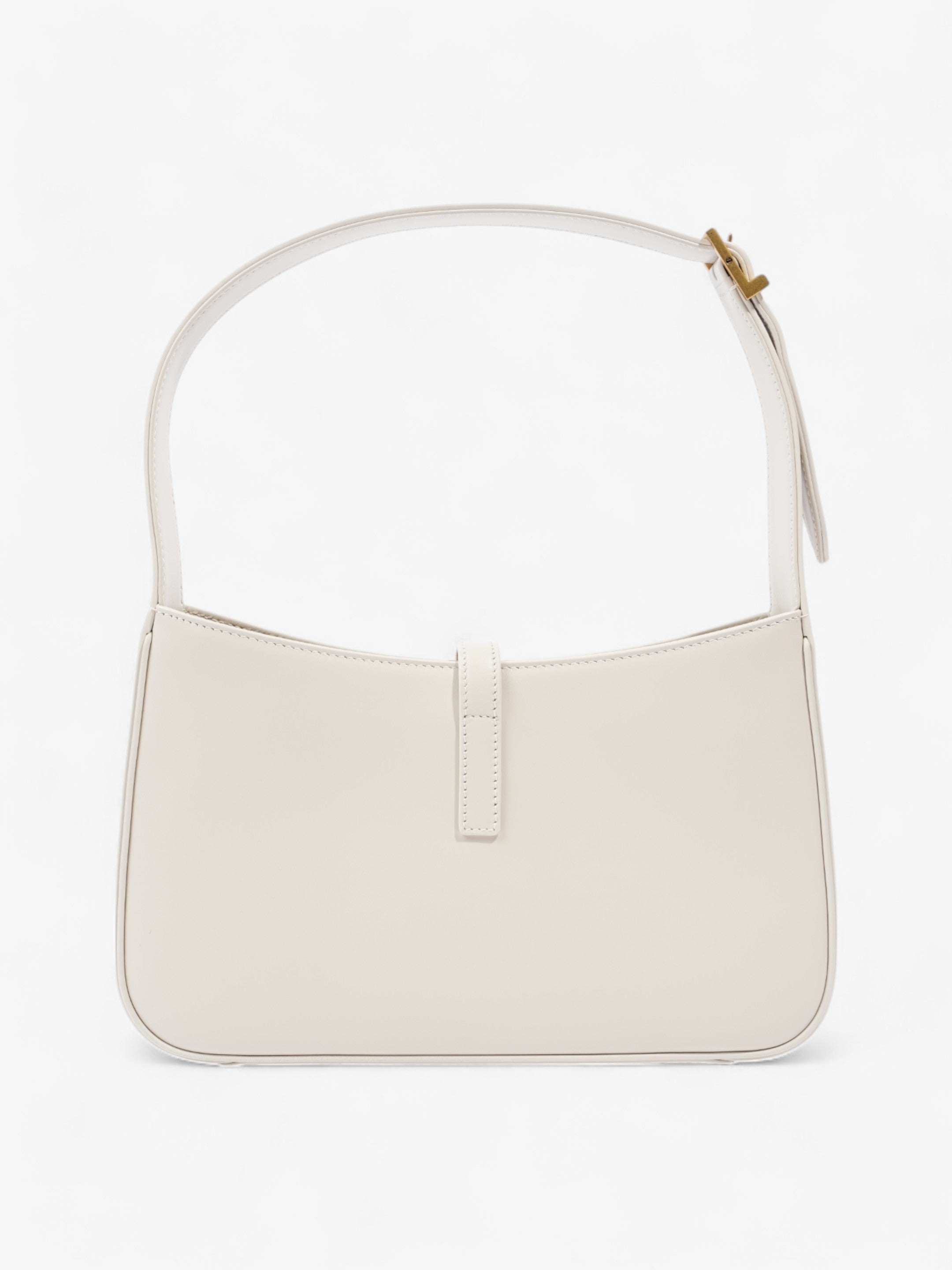 Saint Laurent Le 5 a 7 Cream Calfskin Leather
