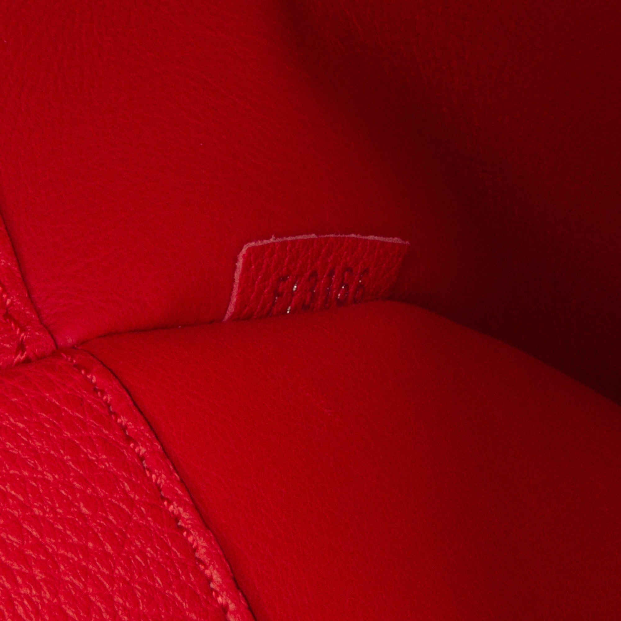 Red Louis Vuitton City Steamer MM Satchel