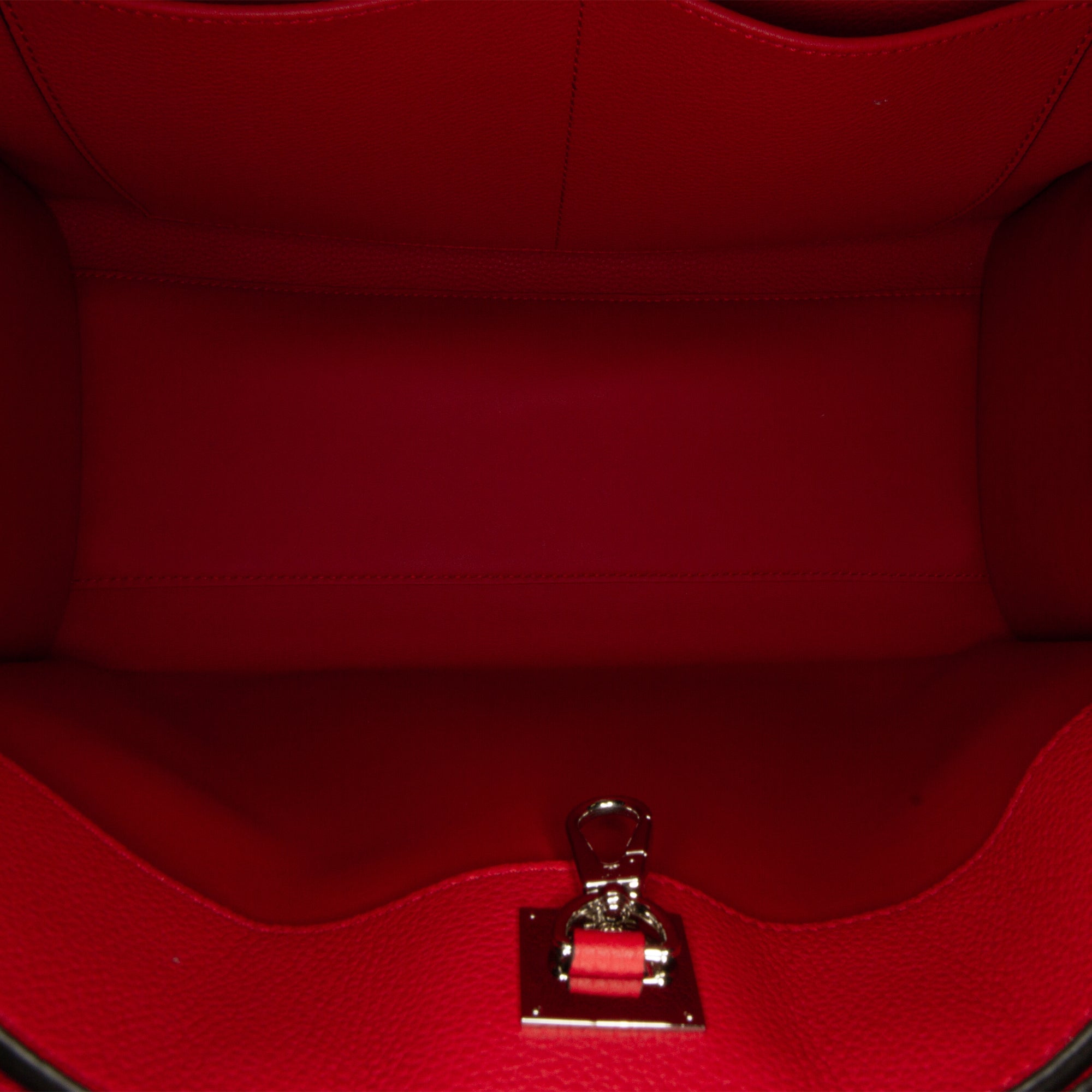Red Louis Vuitton City Steamer MM Satchel