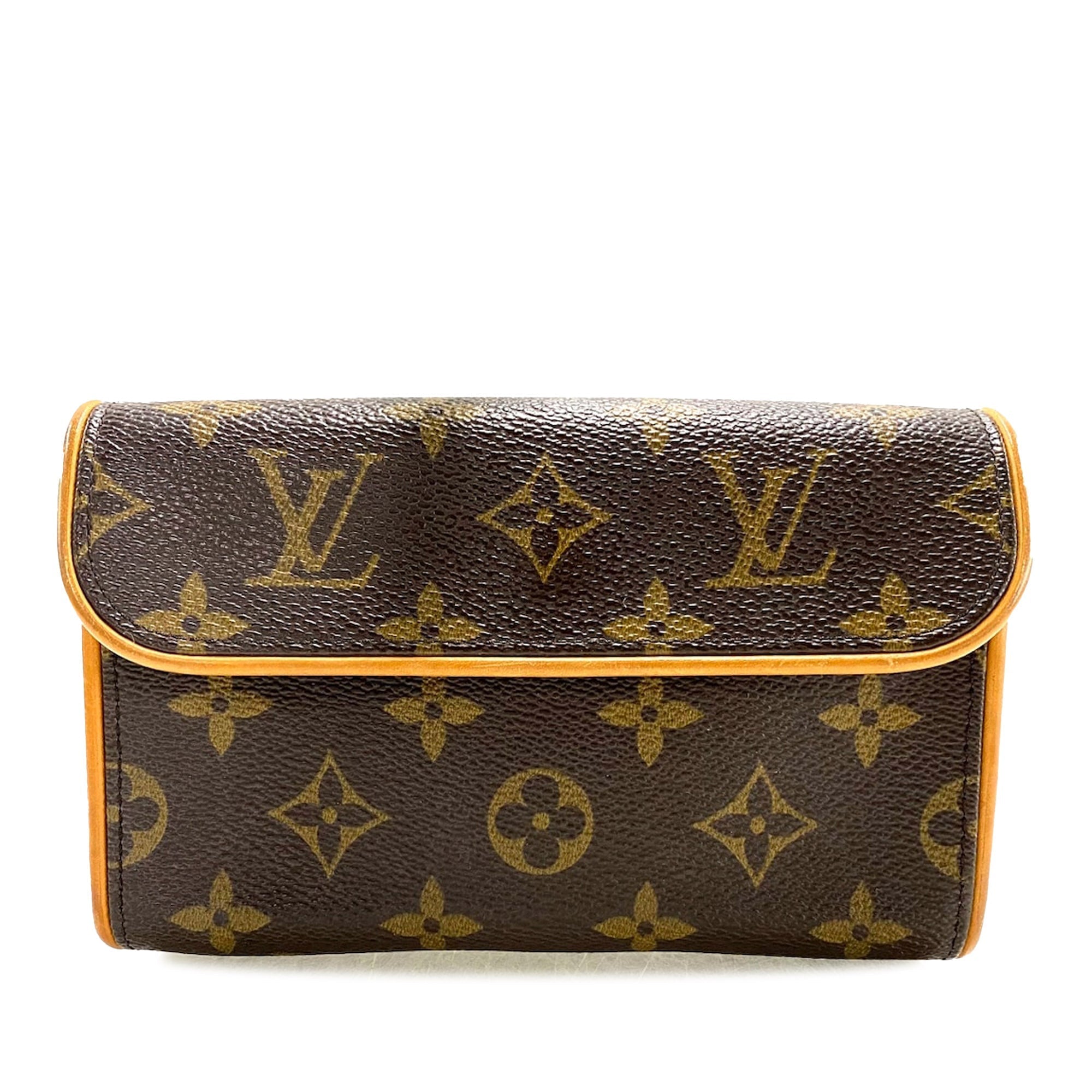 Brown Louis Vuitton Monogram Pochette Florentine Belt Bag