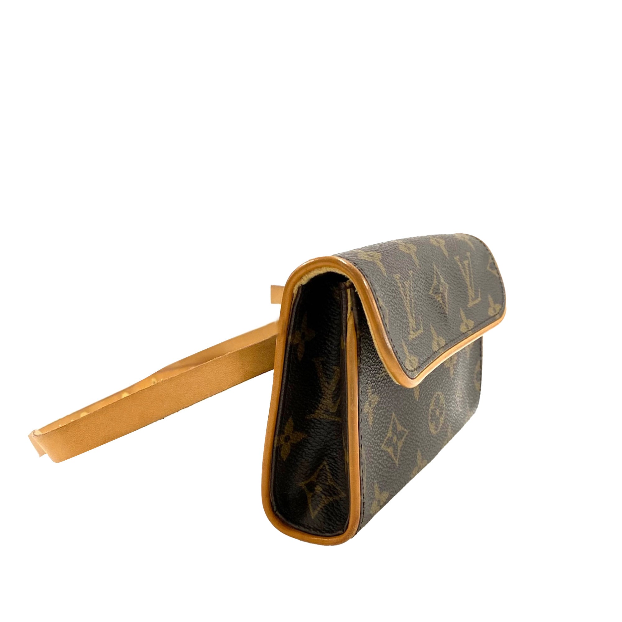Brown Louis Vuitton Monogram Pochette Florentine Belt Bag