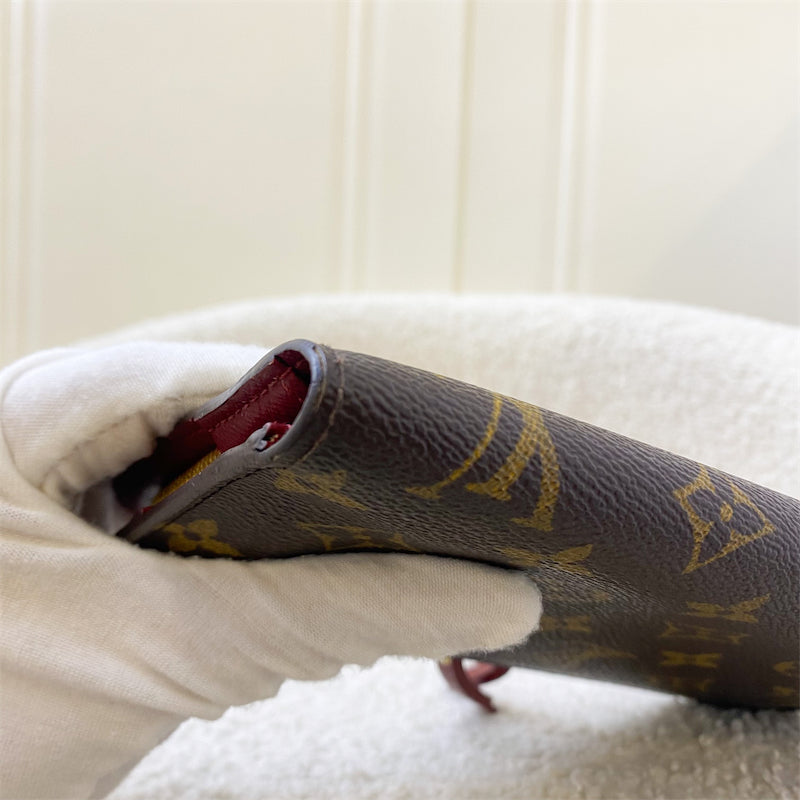 LV Insolite Long Wallet in Monogram Canvas, Burgundy Interior and GHW
