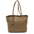 PRADA Tote Bag 1BG203 leather beige logo Women Used