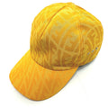 FENDI cap FXQ768 canvas yellow Zucca Baseball cap Women Used