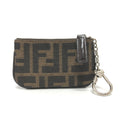 FENDI Coin case canvas Brown Zucca Women Used