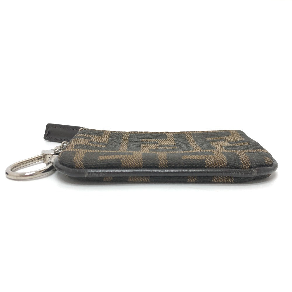 FENDI Coin case canvas Brown Zucca Women Used