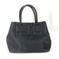PRADA Tote Bag 1BG068 Nylon / leather black Triangle logo plate ribbon Women Used