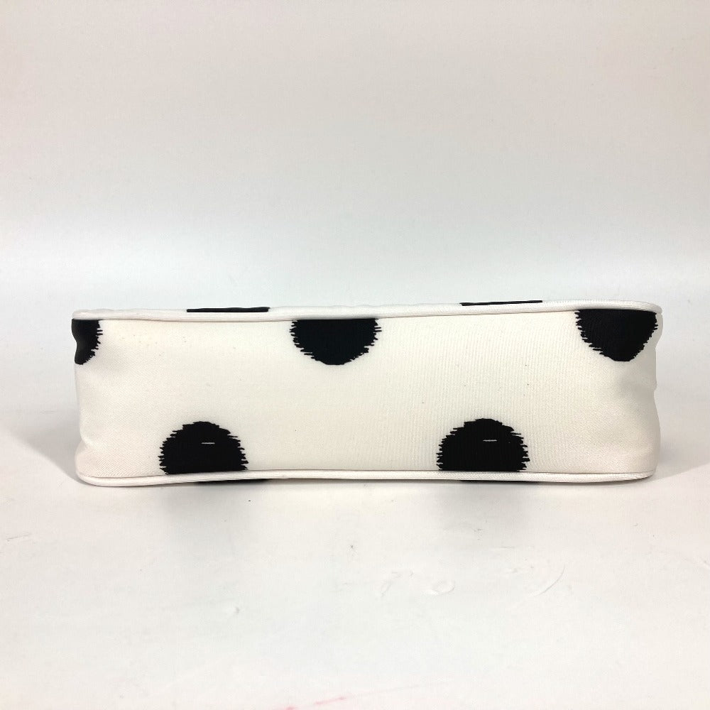PRADA Shoulder Bag 1NE515 Nylon white Re-Edition 2000 triangle logo triangle Women Used
