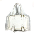 FENDI Shoulder Bag 8BN167 Roman leather white Horse Selleria logo Women Used