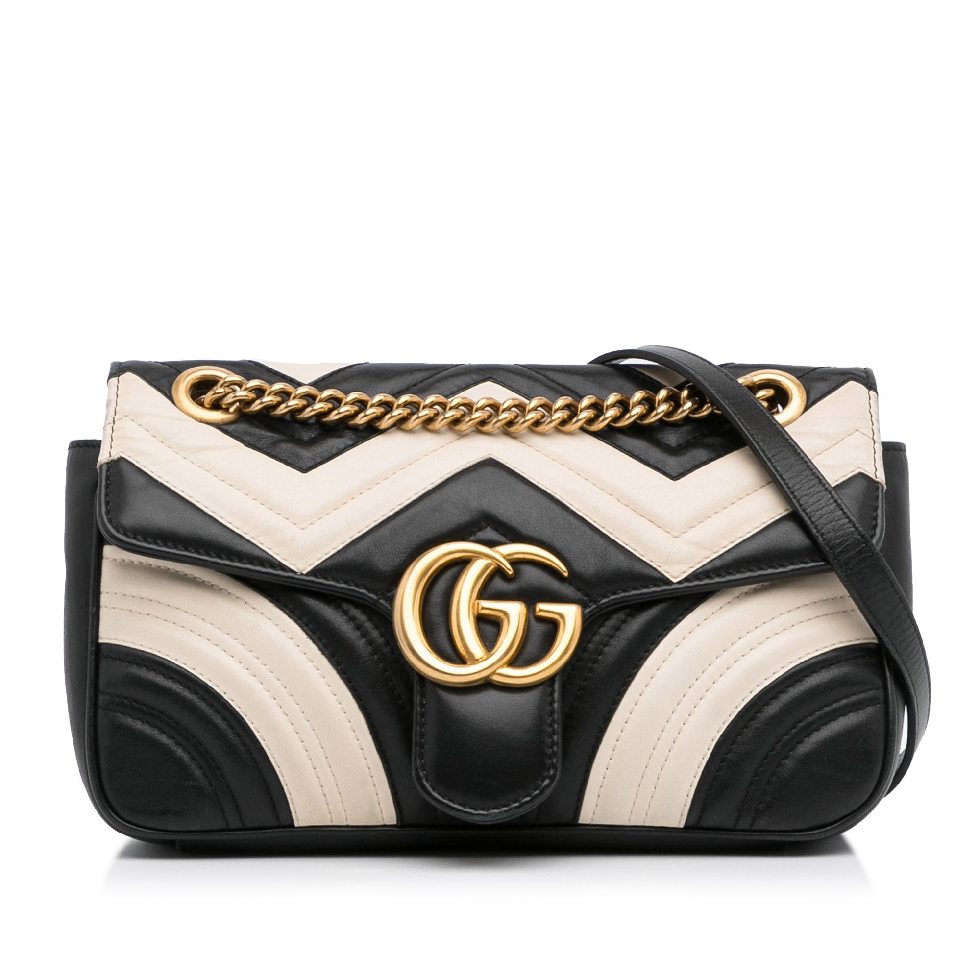 Gucci GG Marmont Bicolor MatelassÃƒÆ’Ã‚Â© Leather