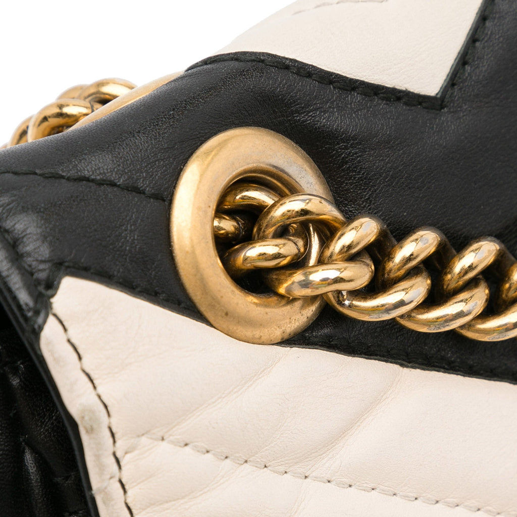 Gucci GG Marmont Bicolor MatelassÃƒÆ’Ã‚Â© Leather