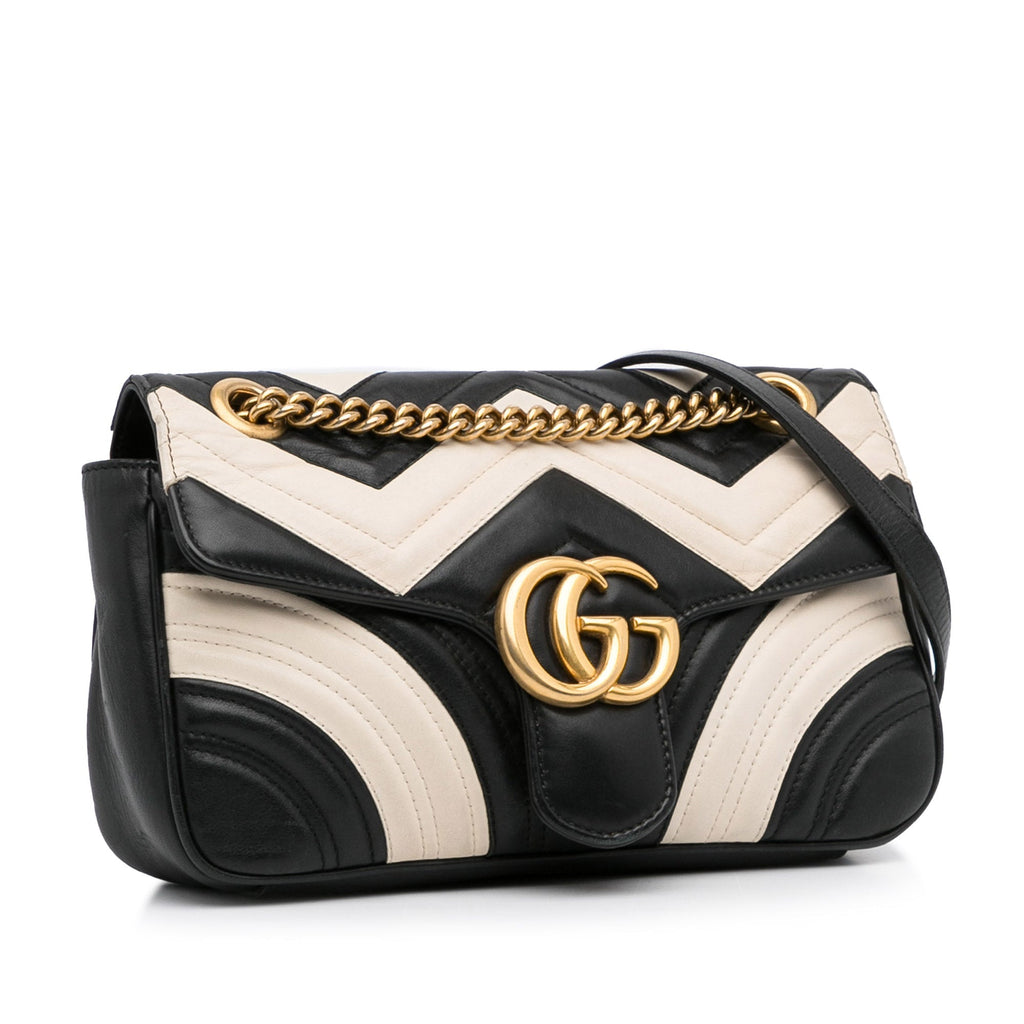 Gucci GG Marmont Bicolor MatelassÃƒÆ’Ã‚Â© Leather