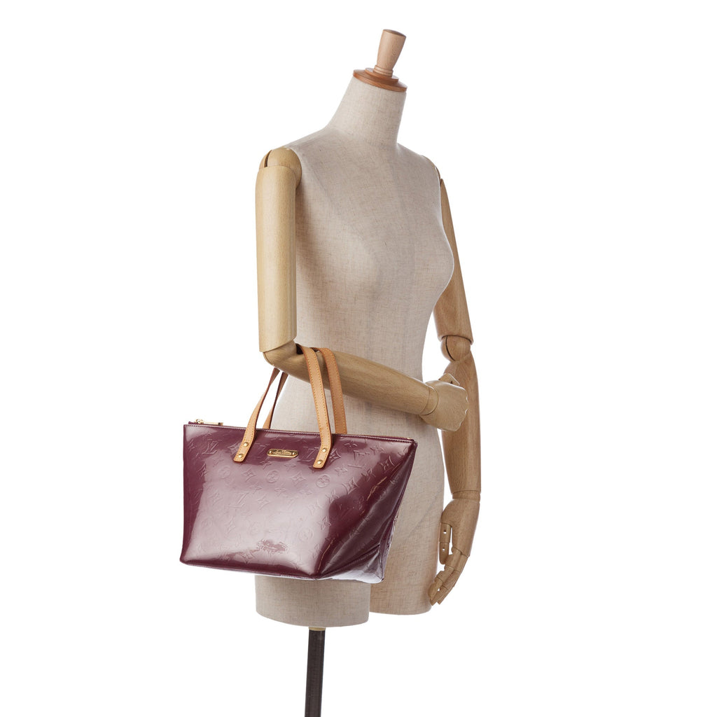 Purple Louis Vuitton Monogram Vernis Bellevue PM Handbag
