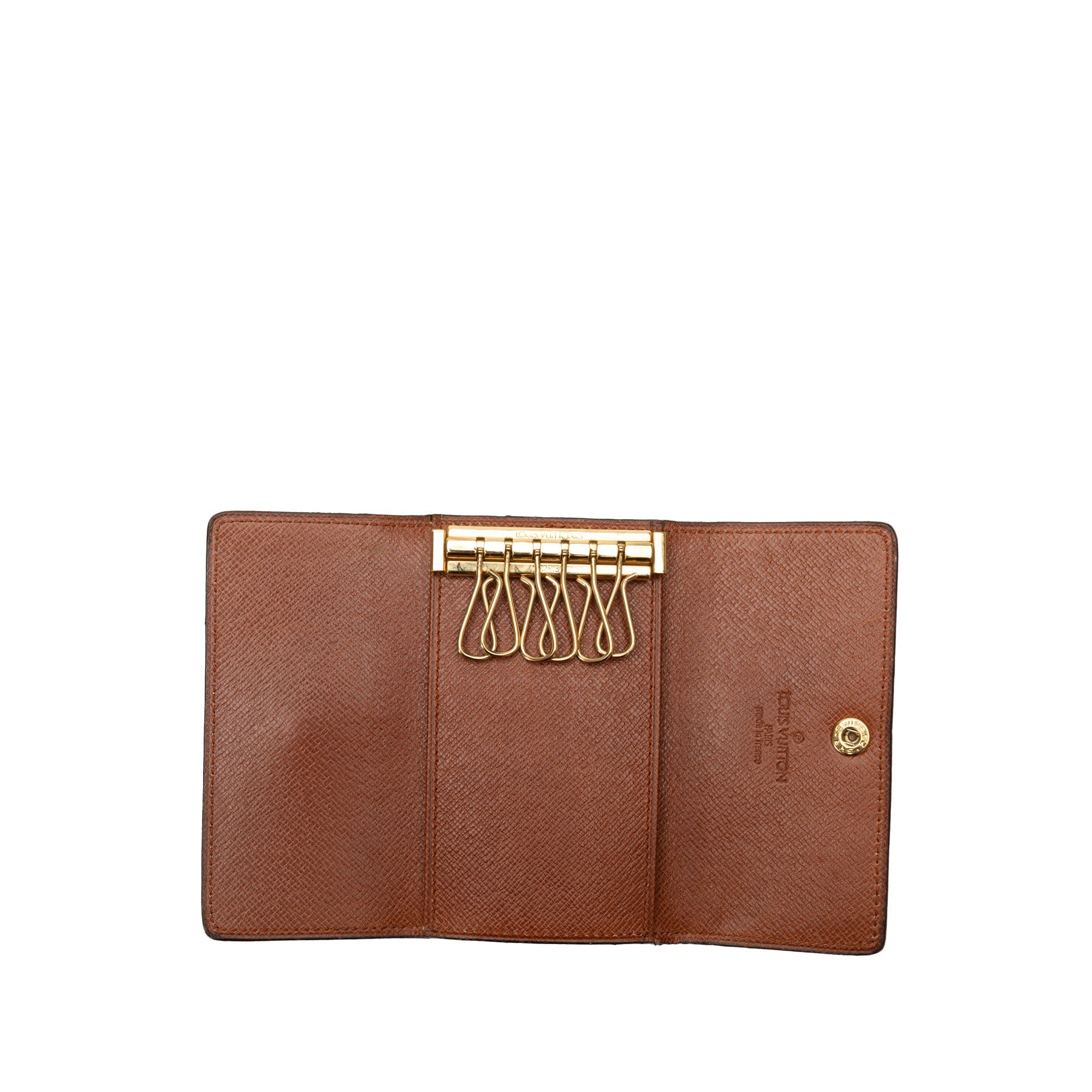 Brown Louis Vuitton Monogram 6 Key Holder