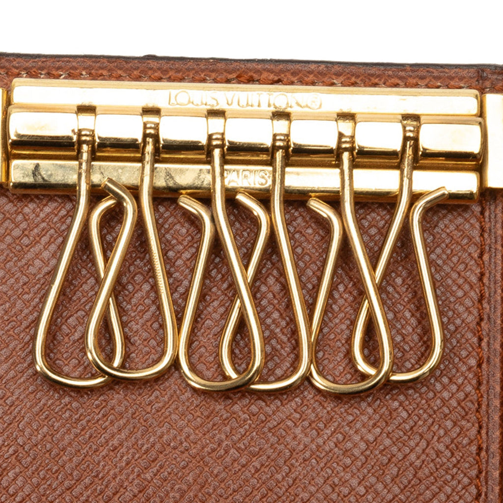 Brown Louis Vuitton Monogram 6 Key Holder