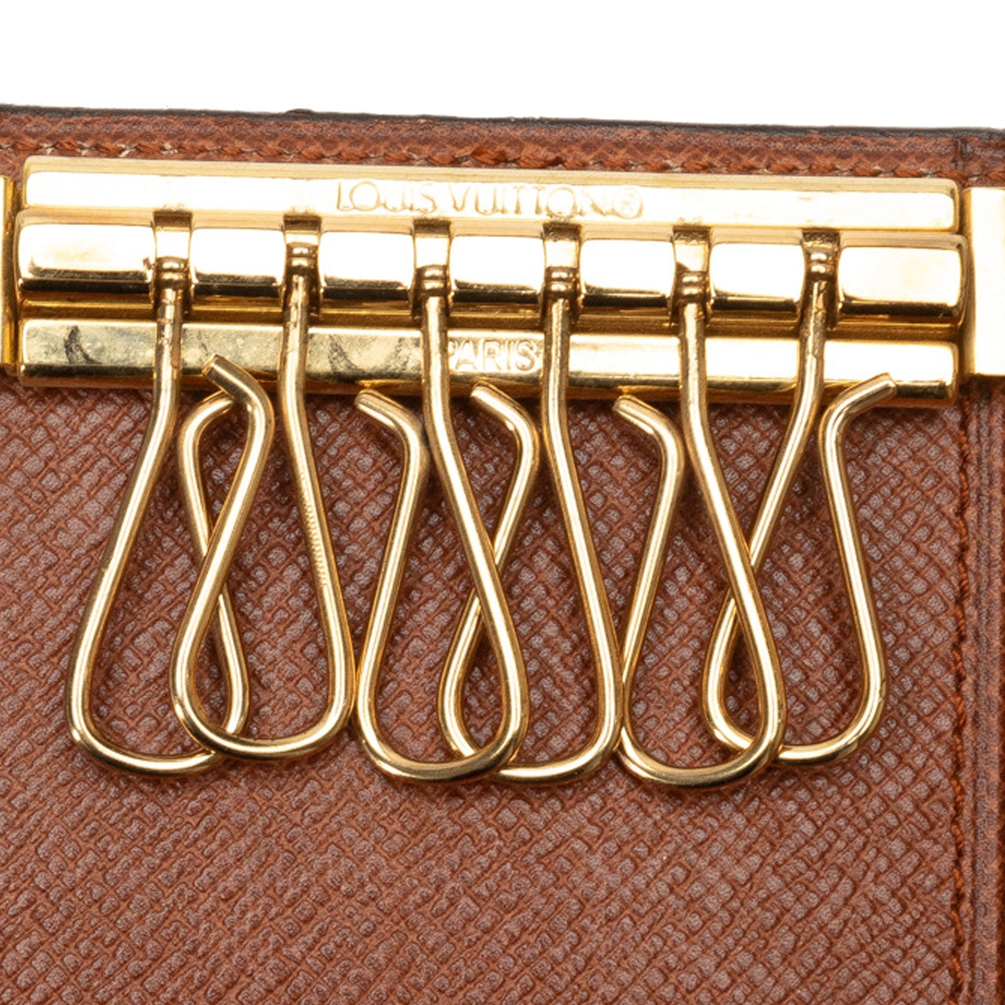 Brown Louis Vuitton Monogram 6 Key Holder