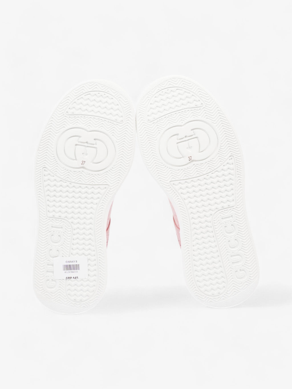 Gucci GG Supreme Sneakers Pink / White Canvas EU 37 UK 4