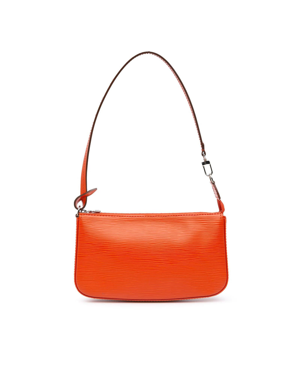 Epi Leather Pochette Accessoires with Top Zip Closure and Interior Slip Pocket