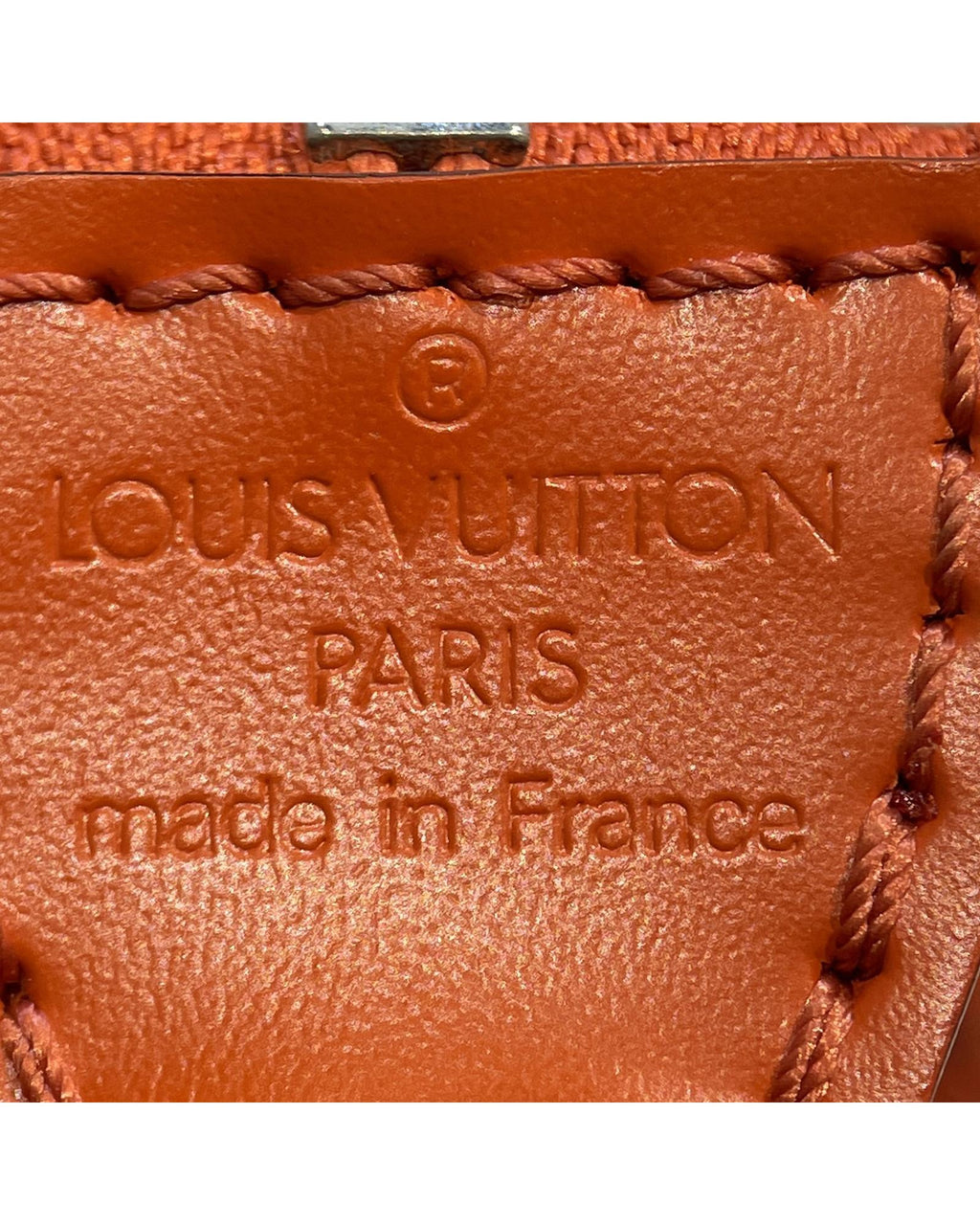 Epi Leather Pochette Accessoires with Top Zip Closure and Interior Slip Pocket