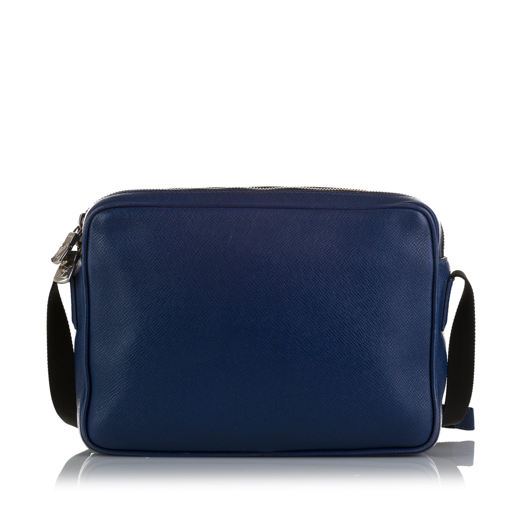 Blue Louis Vuitton Taiga Outdoor Messenger PM Crossbody Bag