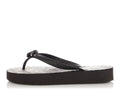 Gucci Black GG Rubber Thong Sandals