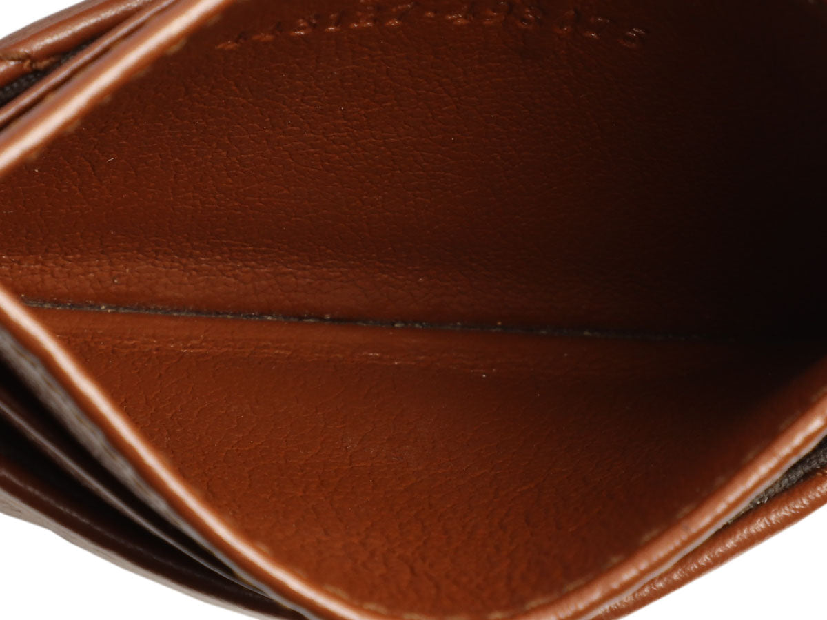 Gucci Brown MatelassÃ© GG Marmont Card Case