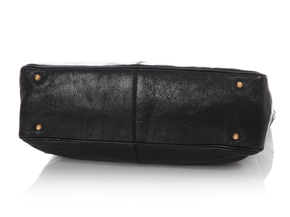 Gucci Black Studded GG Blondie Bag