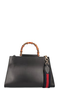GUCCI Bamboo Nymphaea Two Way Bag Black