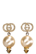 GUCCI Earrings GG Faux Pearl