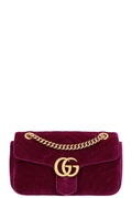 GUCCI Marmont Small Velvet Fuchsia