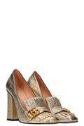 GUCCI Marmont Pumps Gold