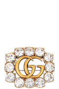 GUCCI Double G Brooch Crystals