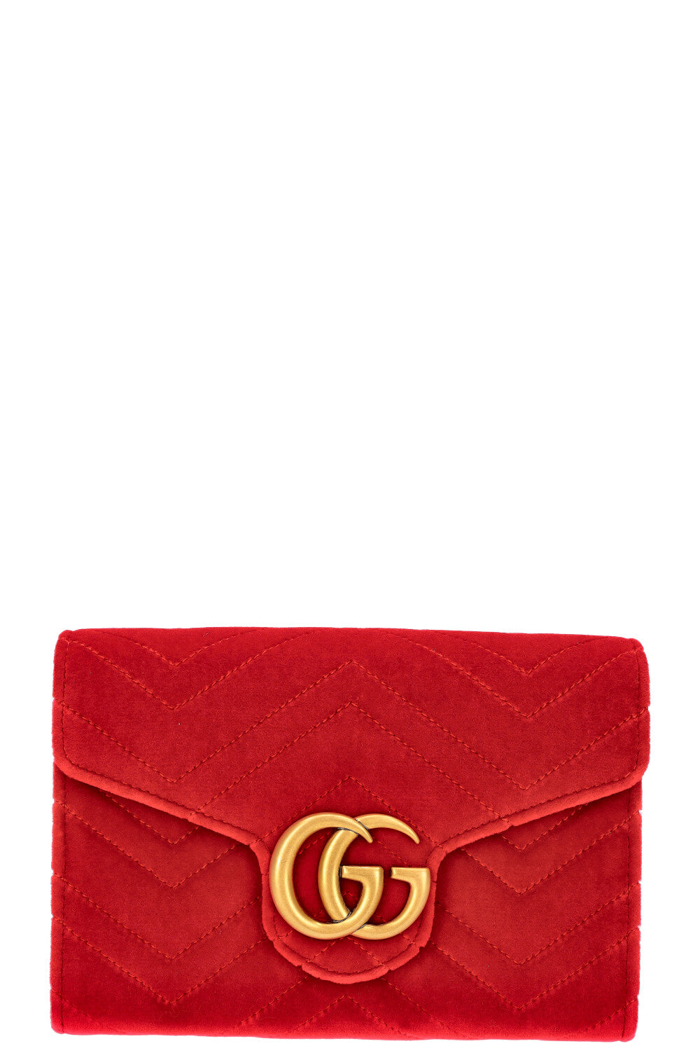 GUCCI Marmont Mini Bag Velvet Red