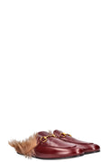GUCCI Princetown Flats Burgundy