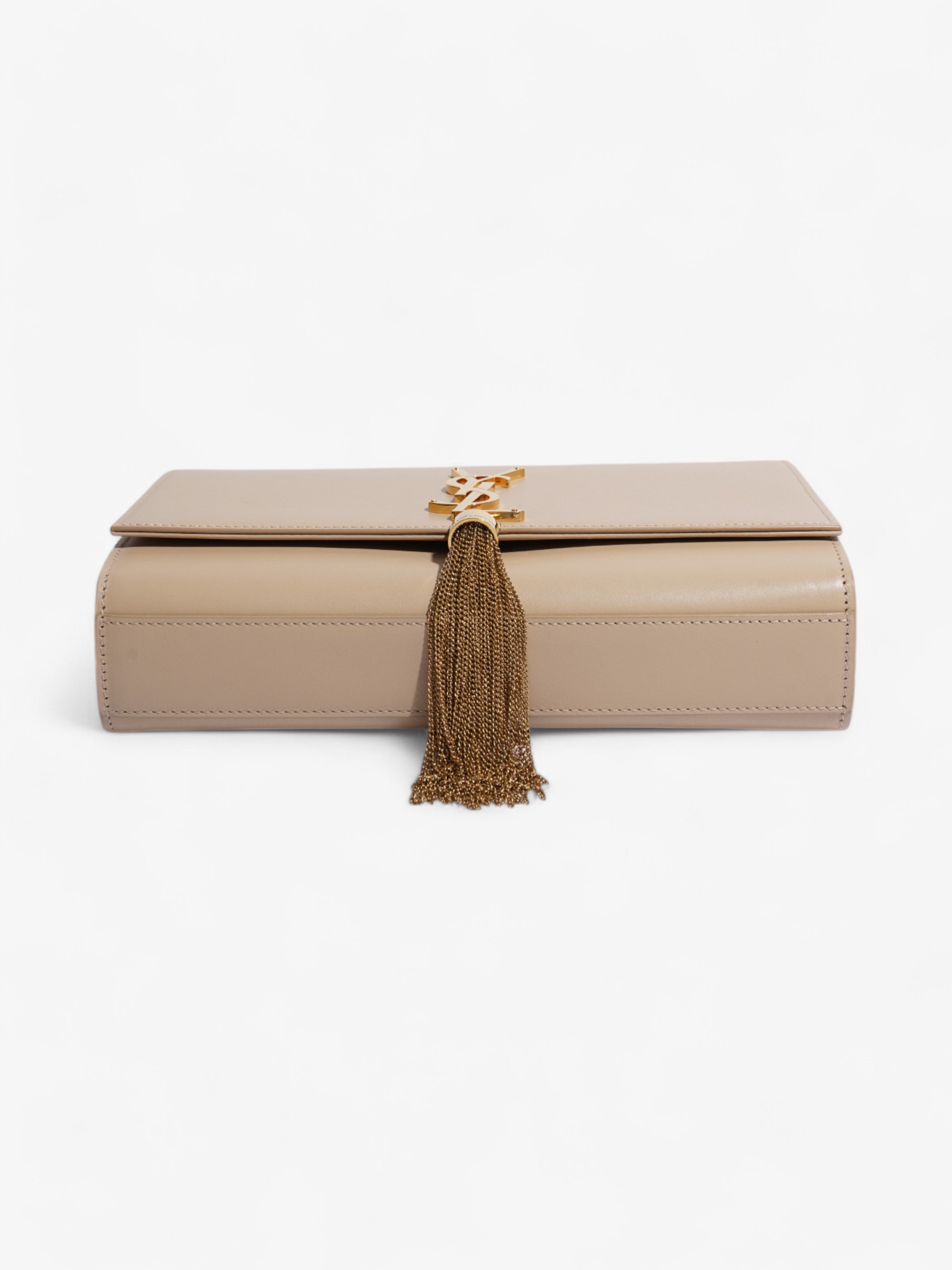 Saint Laurent Kate Tassel Bag Beige Calfskin Leather Medium