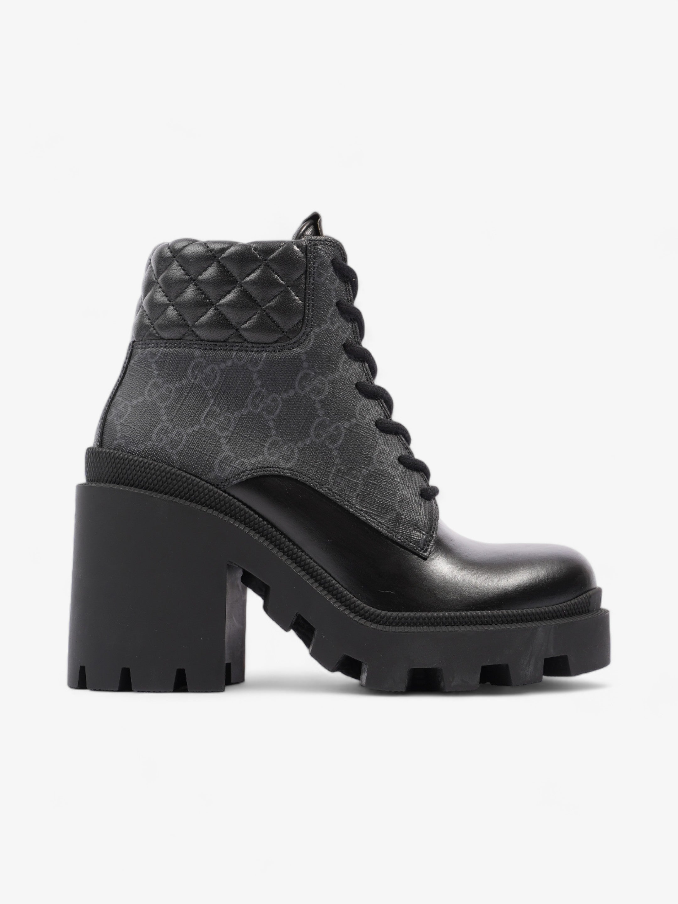 Gucci GG Bootie 55mm Black Leather EU 36.5 UK 3.5