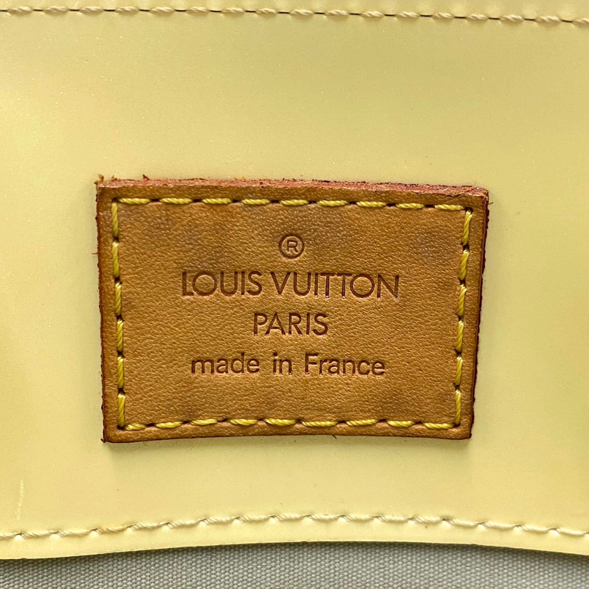 White Louis Vuitton Monogram Vernis Reade PM Handbag