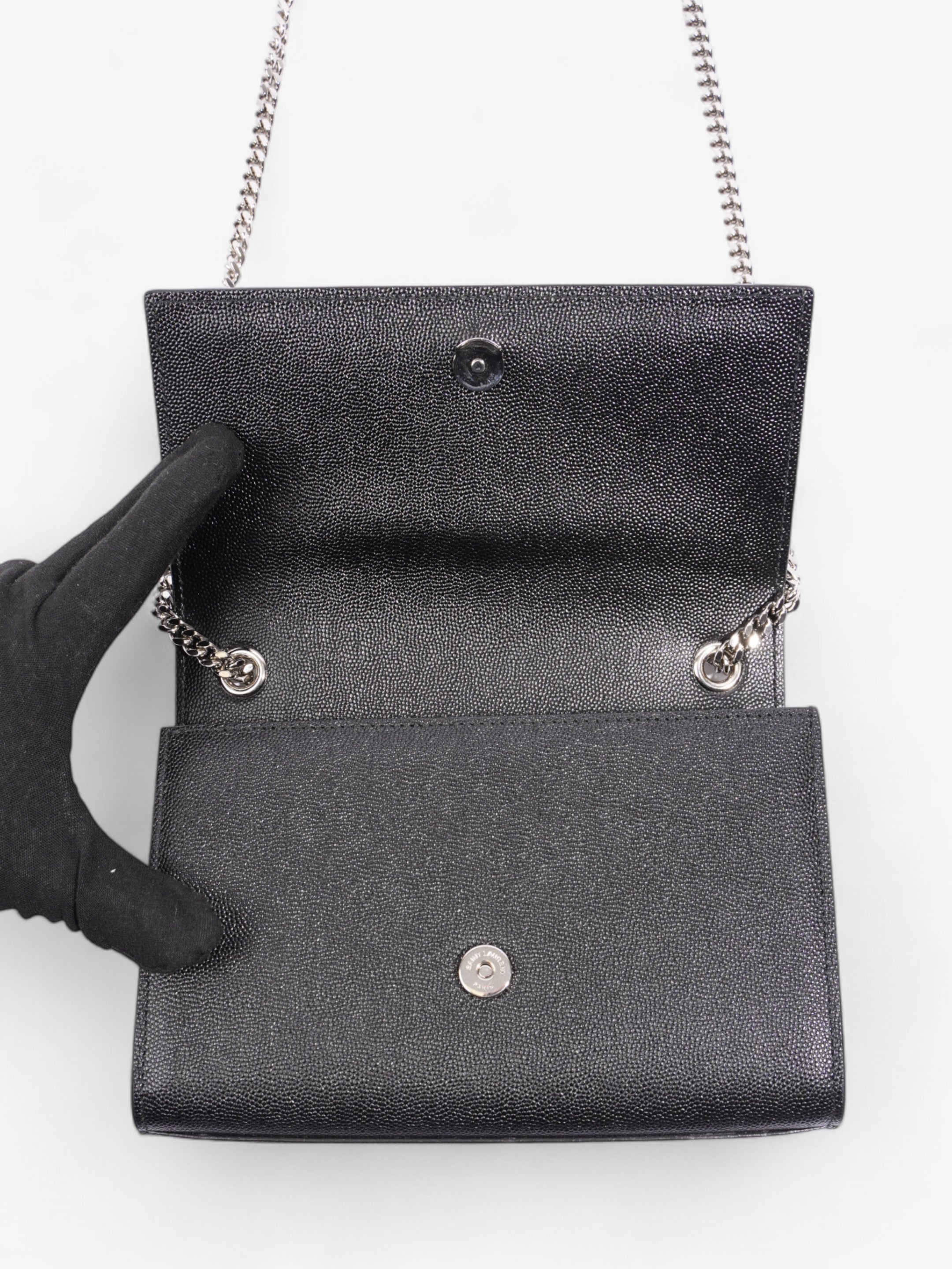 Saint Laurent Kate Black Calfskin Leather Small