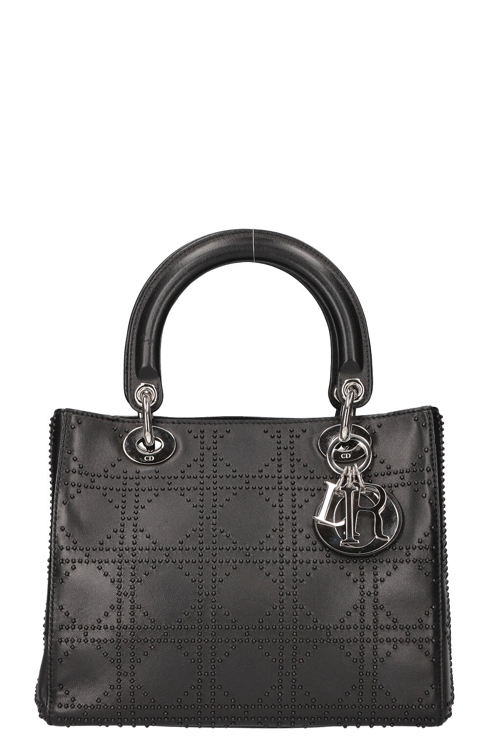 CHRISTIAN DIOR Lady Dior Cannage Studded Black