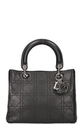 CHRISTIAN DIOR Lady Dior Cannage Studded Black