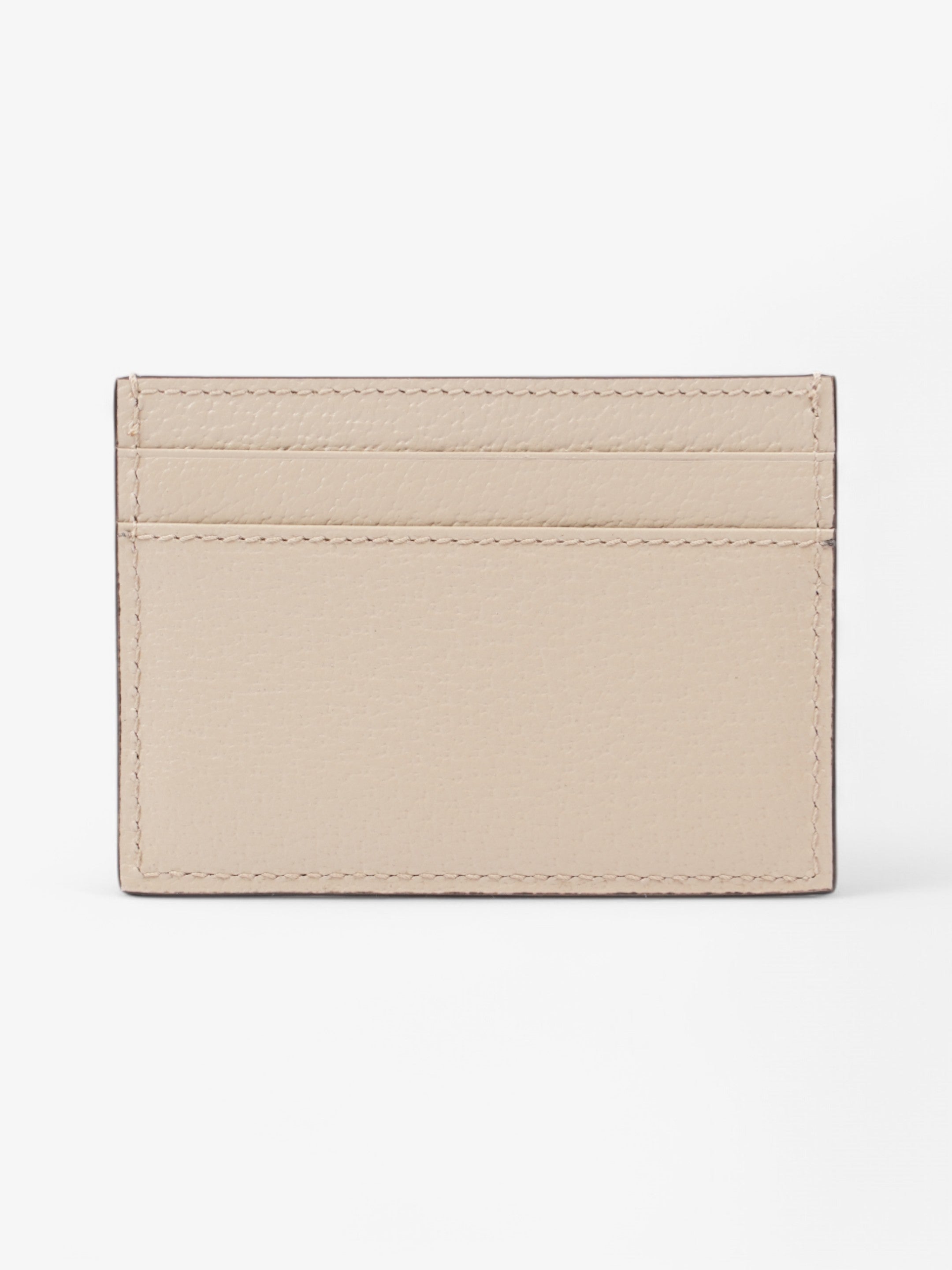 Gucci Horsebit 1955 Card Holder Beige / Gold Calfskin Leather