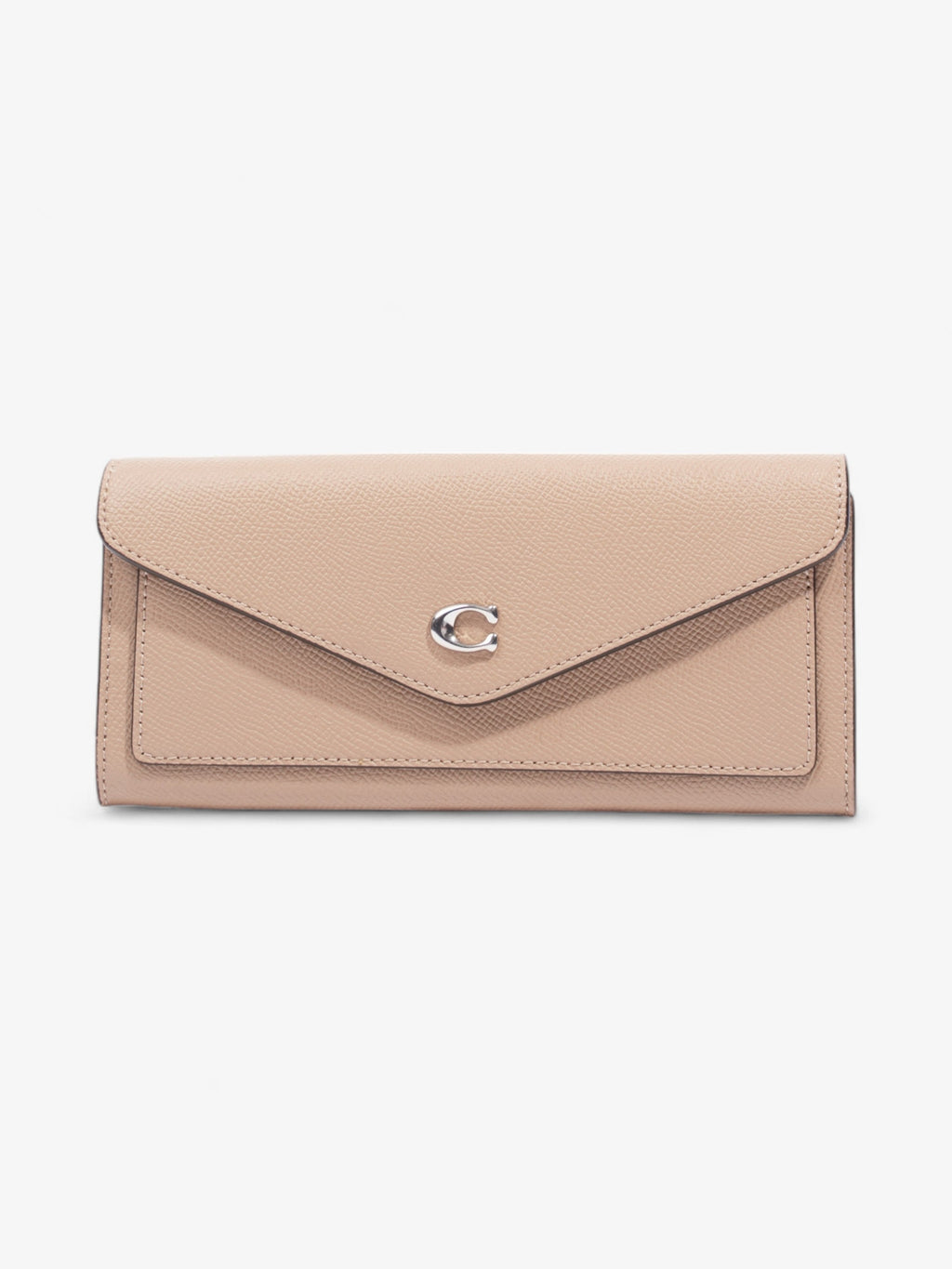 Coach Wyn Long Wallet Beige Leather