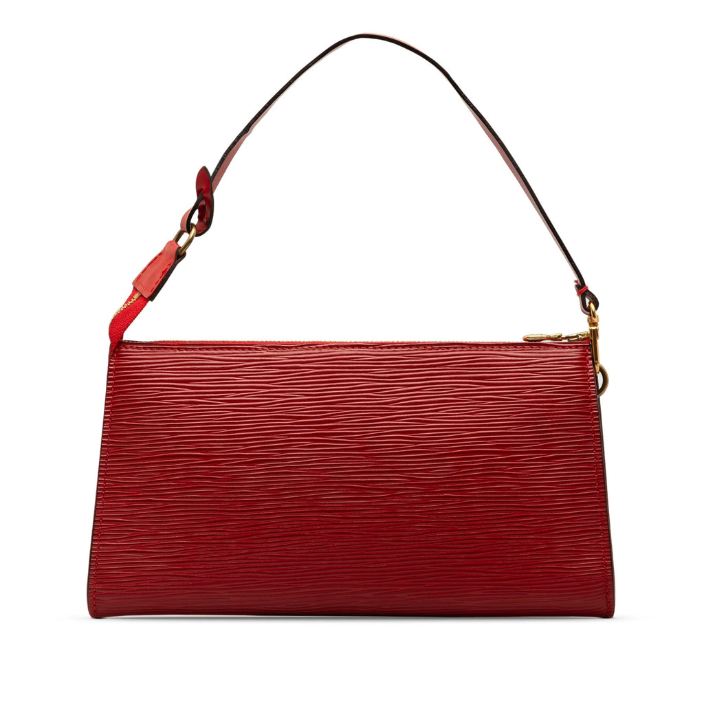 Red Louis Vuitton Epi Pochette Accessoires Shoulder Bag
