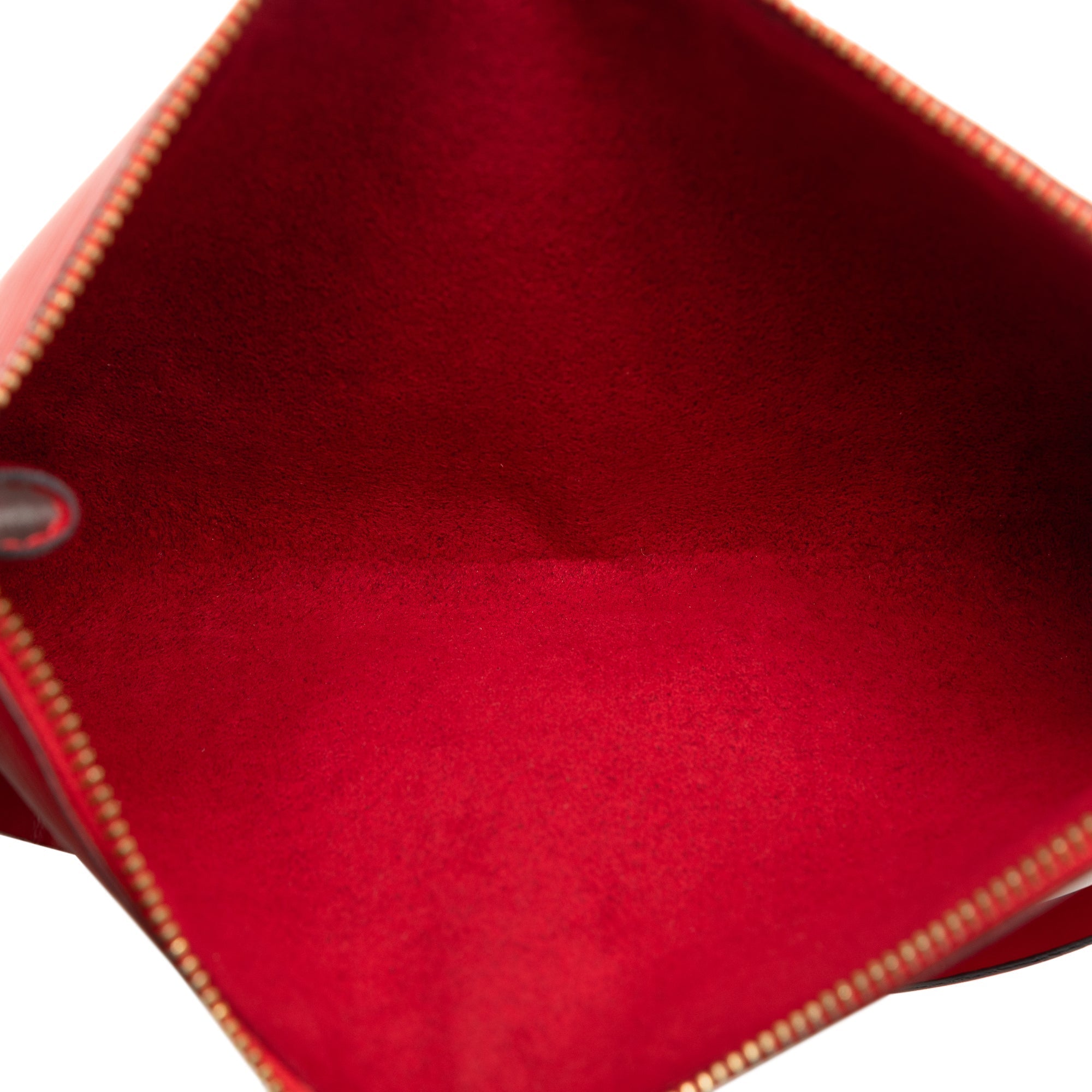 Red Louis Vuitton Epi Pochette Accessoires Shoulder Bag