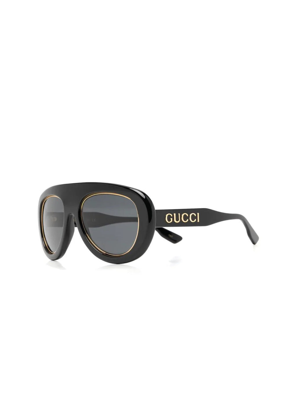 GUCCI Aviator Logo Sunglasses 54mm Lens